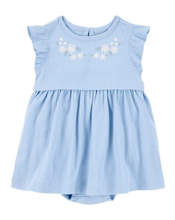 Baby 2-Piece Bodysuit Dress & Cardigan Set, 