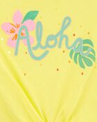 Débardeur fleuri à nœud devant Aloha, image 2 sur 2 diapositives