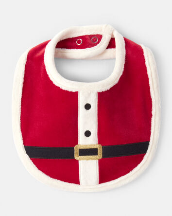 Baby Santa Bib - Red, 