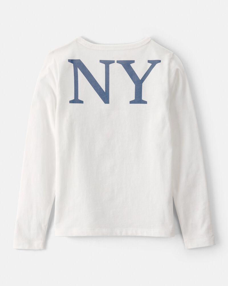 Girls Care Bear Long-Sleeve Top - White, image 2 of 5 slides