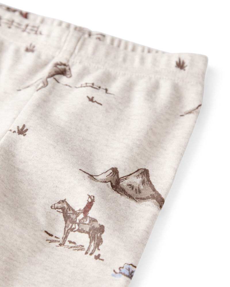 Bébé - Ensemble pyjama en coton biologique à imprimé rodéo western, image 2 sur 5 diapositives