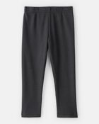Toddler Girl Pull-On Stretch Rib Leggings - Black, image 2 of 4 slides