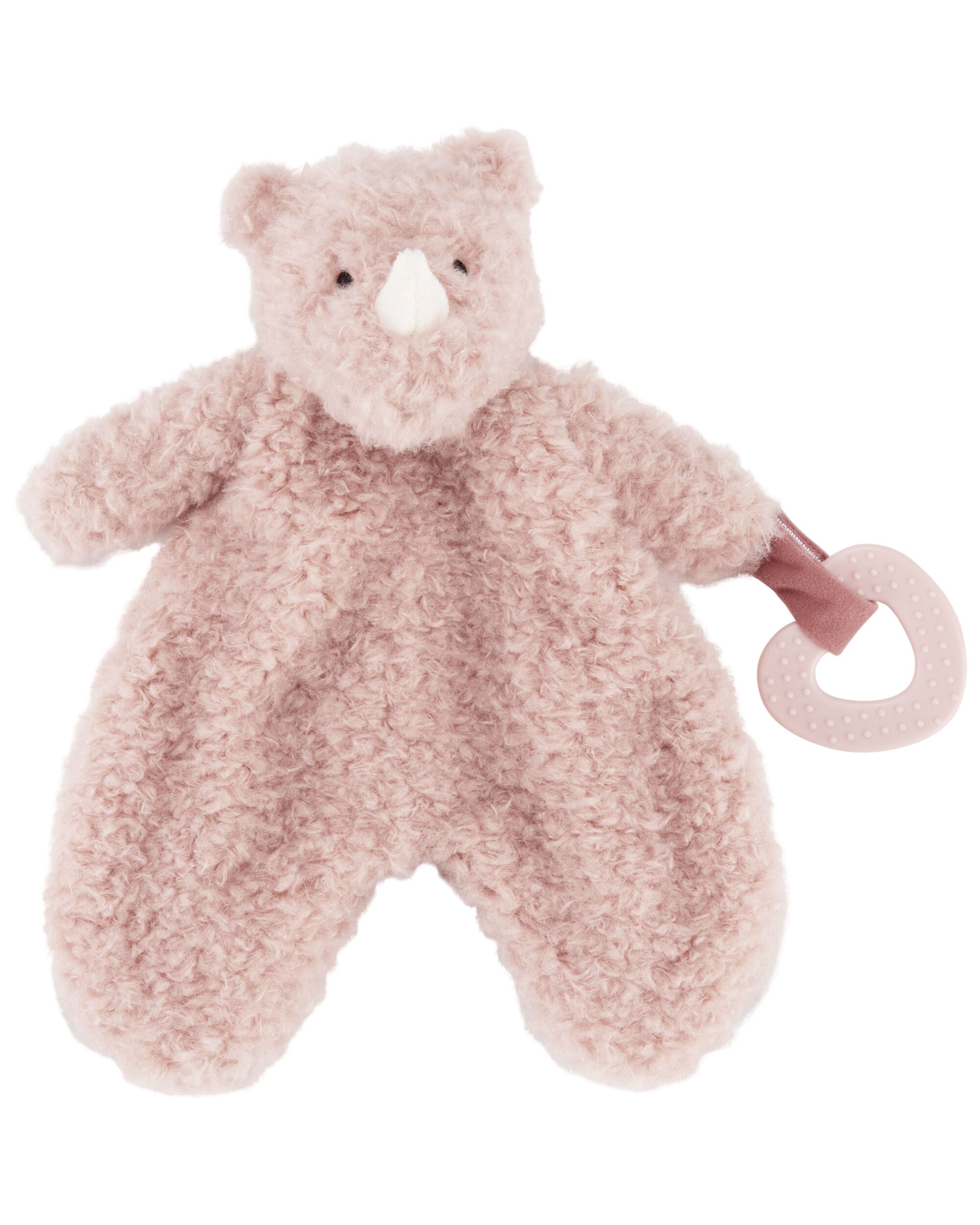 Mauve Baby Rhino Plush With Teether Carter s Oshkosh Canada