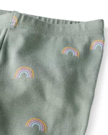 Baby Organic Cotton Pyjamas in Magical Rainbow Print, 