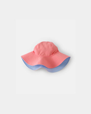 Toddler Girl Reversible Swim Hat - Pink/Blue, 