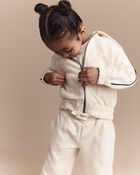 Toddler Girl Linda Wide Leg Pant - Cream, image 5 of 7 slides