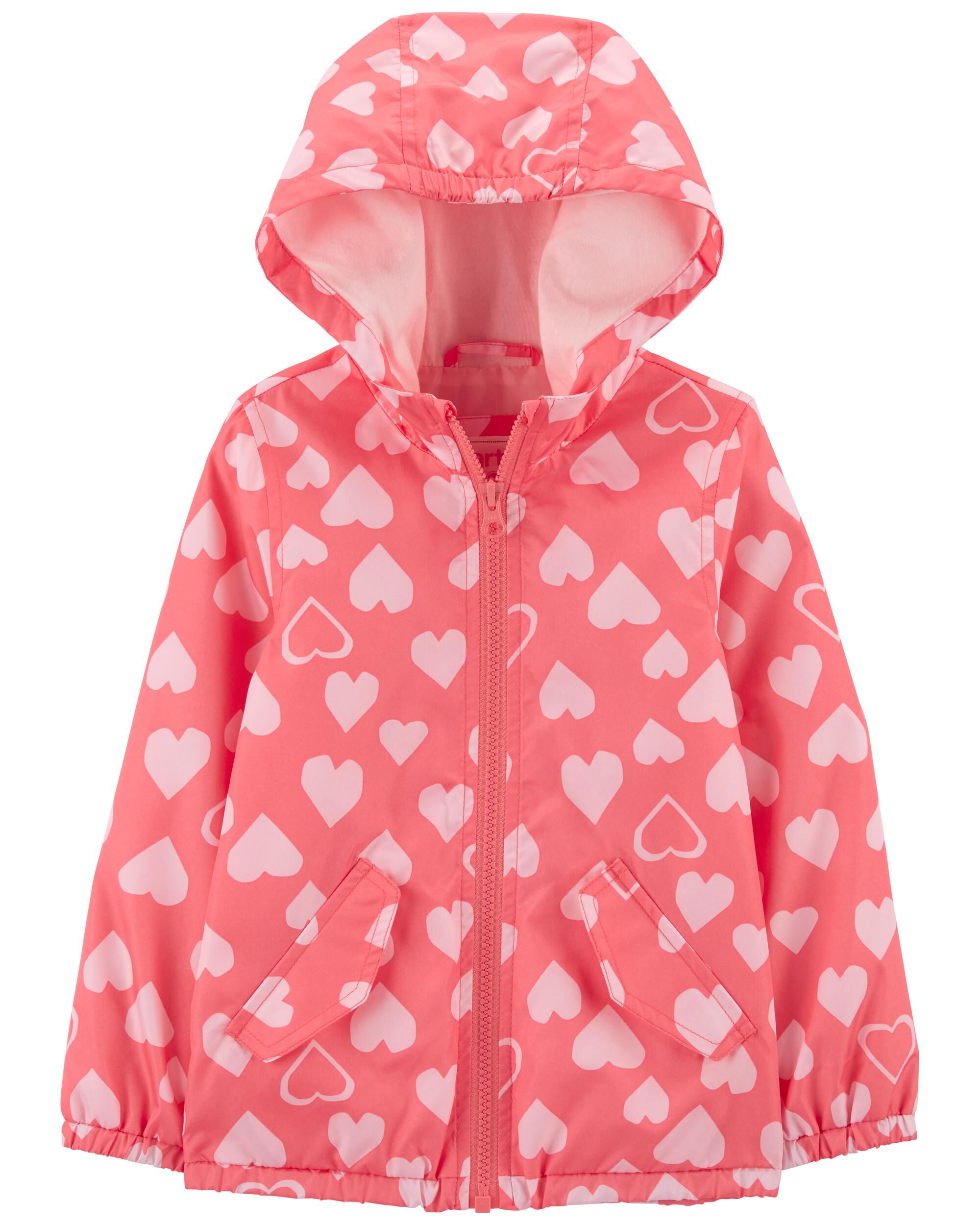 Pink jacket discount with red hearts