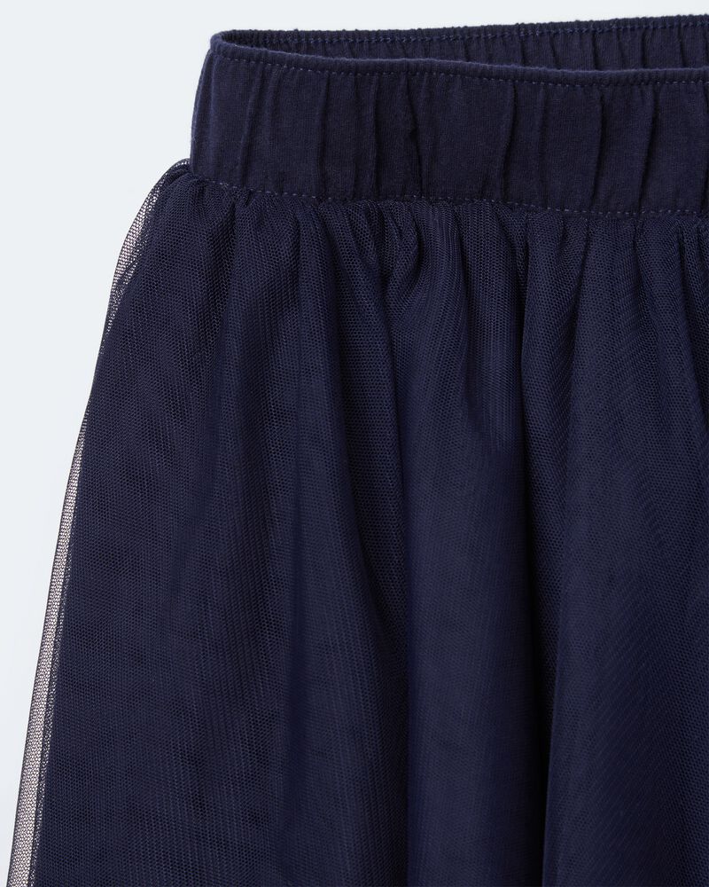 Toddler Girl Avenue Twirl™ Mini Skirt with Tulle - Navy, image 7 of 7 slides
