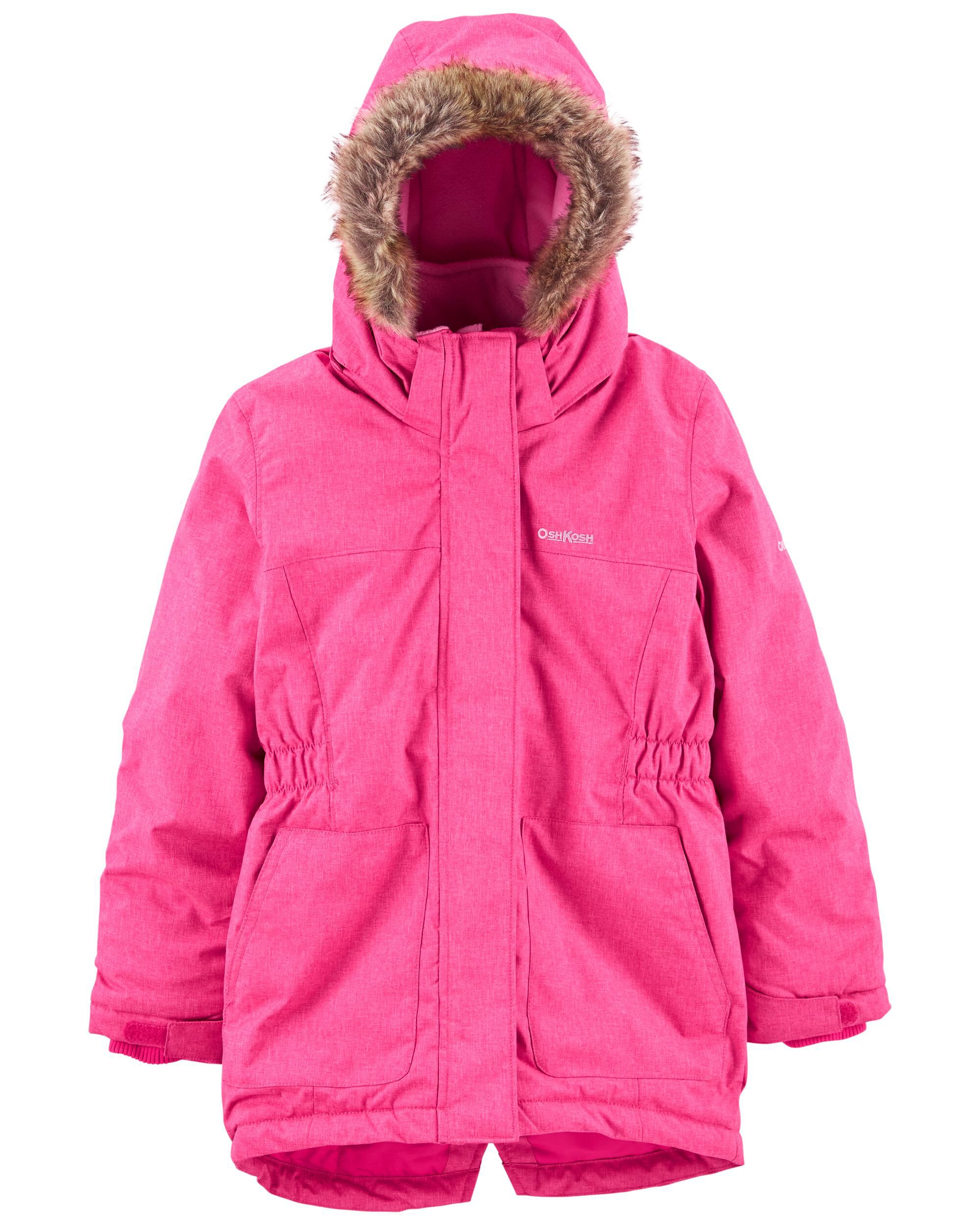 Pink parka clearance jacket