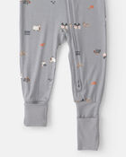 B&eacute;b&eacute; - Pyjama ajust&eacute; 1-pi&egrave;ce PurelySoft &agrave; motif d&rsquo;Halloween &ndash; Gris, image 6 sur 7 diapositives