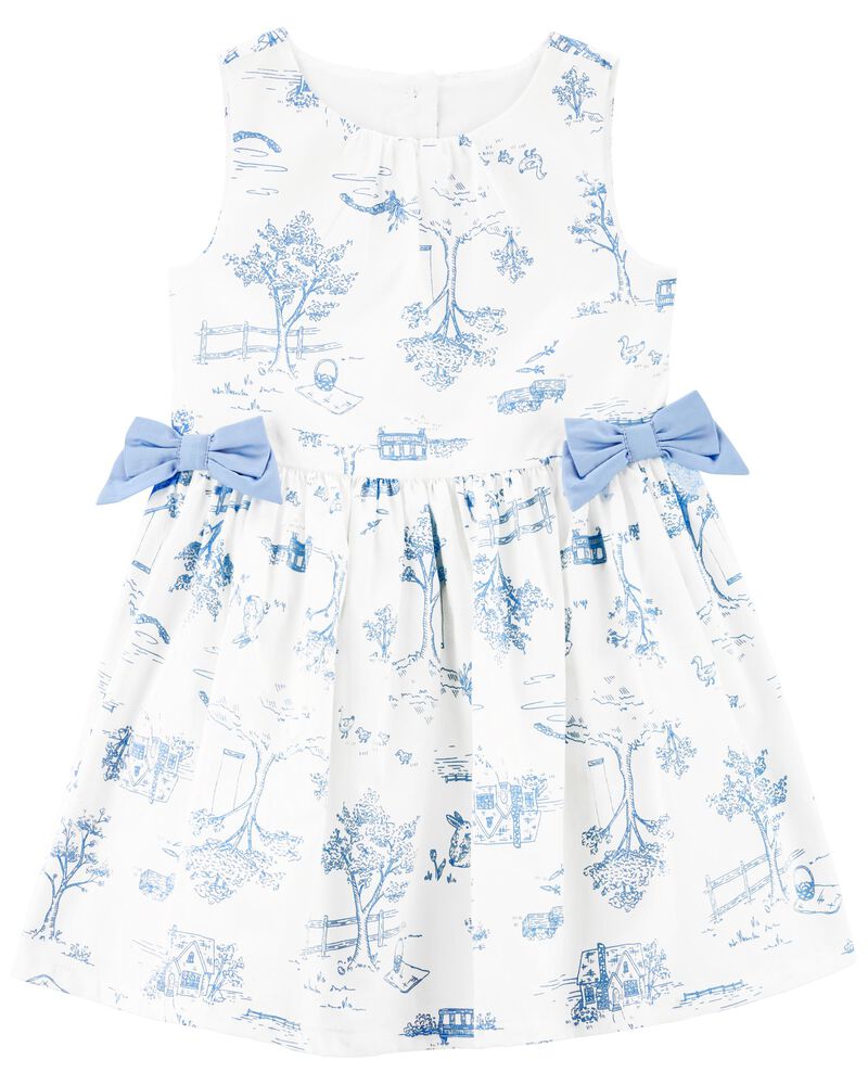 Easter Bunny Sateen Dress, image 1 of 4 slides