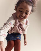Toddler Girl Denim Skirt with Otter Pockets - Blue, image 4 of 6 slides