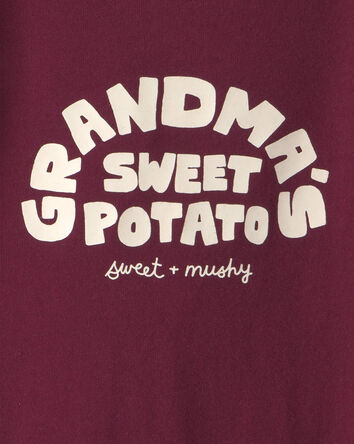 B&eacute;b&eacute; - Cache-couche manches longues &agrave; imprim&eacute; &laquo;Grandma's Sweet Potato&raquo; &ndash; Marron, 