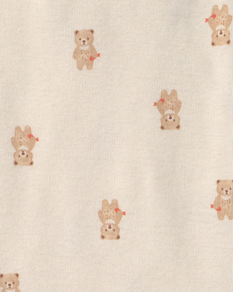 Baby 3-Piece Bear Bodysuit & Pant Set - Brown/Ivory, image 3 of 5 slides