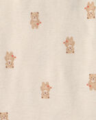 Baby 3-Piece Bear Bodysuit & Pant Set - Brown/Ivory, image 3 of 5 slides