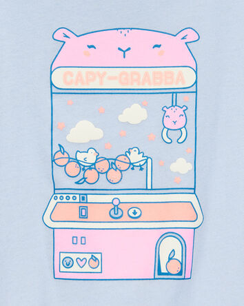 Enfant T-shirt à manches courtes Capy-grabba - Bleu, 