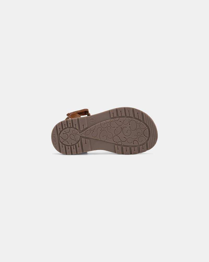 Toddler Girl Charm Sandals - Brown, image 5 of 6 slides