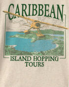 Gar&ccedil;ons - T-shirt &agrave; imprim&eacute; &laquo;Caribbean Island&raquo; - Cr&egrave;me, image 3 sur 3 diapositives
