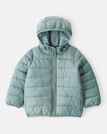 Tout-petit - Blouson matelassé à capuchon - Vert, 