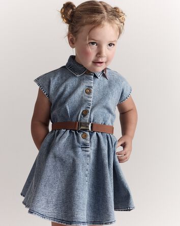 Toddler Girl Avenue Twirl™ Dress in Denim - Blue, 