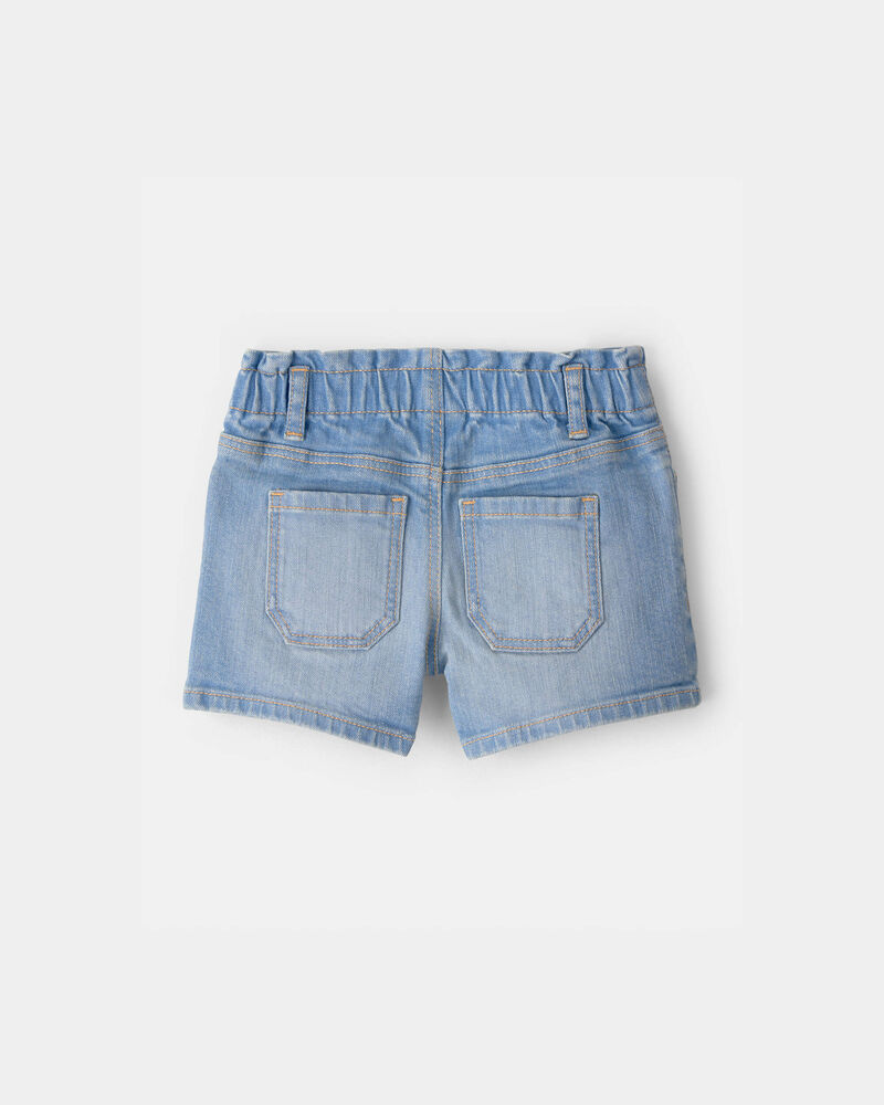 Tout-petit fille - Short en denim - D&eacute;lav&eacute; clair, image 2 sur 3 diapositives