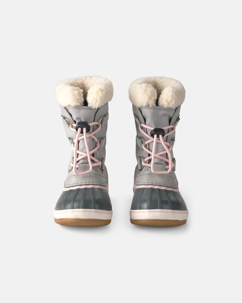 Girls SOREL Yoot Pac&trade; Winter Snow Boot - Grey, image 1 of 3 slides