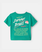 Toddler Girl Ice Cream Graphic Tee - Blue, image 2 of 5 slides