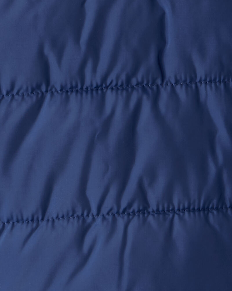 Gar&ccedil;ons - Blouson matelass&eacute; compact mi-&eacute;paisseur - Bleu marine, image 3 sur 9 diapositives