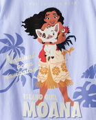 Filles - T-shirt &agrave; manches courtes &agrave; imprim&eacute; Moana Disney&copy; - Bleu, image 3 sur 3 diapositives