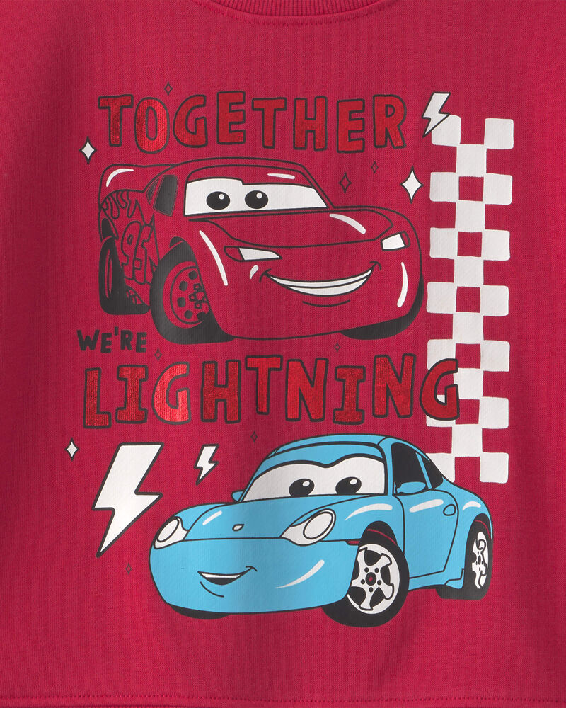 Toddler Boy 'Together We're Lightning' &copy;Disney/Pixar Cars Pullover Sweatshirt - Red, image 2 of 2 slides