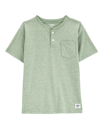Kid Pocket Henley Tee, 