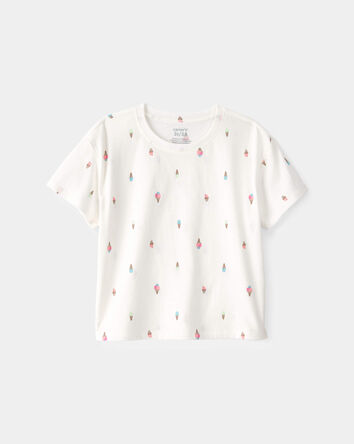 Toddler Girl Lemon Top - Ivory, 