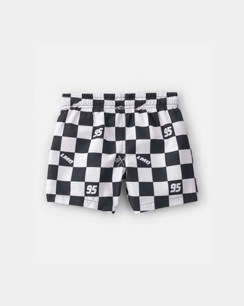 Toddler Boy &copy;Disney/Pixar Cars Swim Trunks - Black/White, 