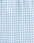 Kid Gingham Sleeveless Dress - Blue, image 3 of 4 slides