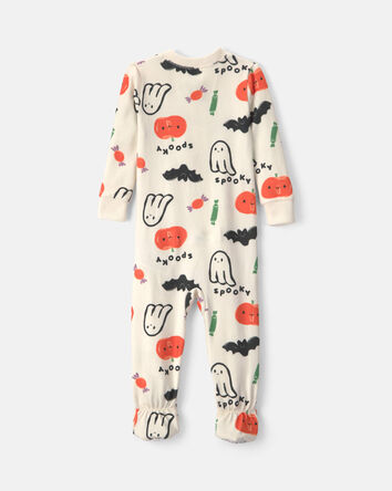 Baby 1-Piece Halloween Snug Fit Footed Pyjama - Cream, 