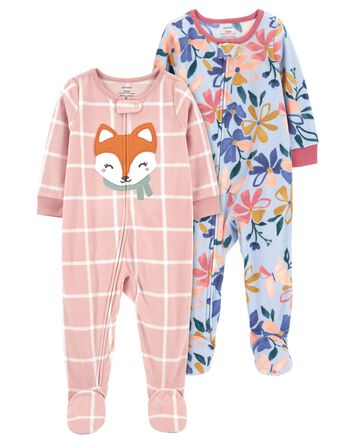Toddler 2-Pack 1-Piece Pyjamas, 