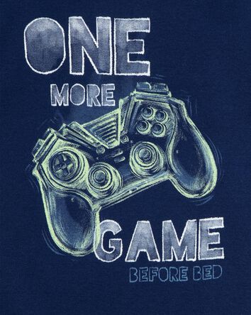 Kid 4-Piece Gamer Cotton Pyjamas, 