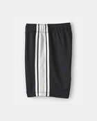 Boys Striped Mesh Active Shorts - Black, image 3 of 5 slides
