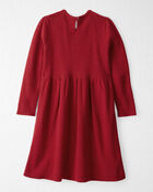 Girls Organic Cotton Sweater Knit Dress, image 2 of 5 slides