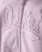 Tout-petit fille - Blouson &agrave; capuchon et fermeture &agrave; glissi&egrave;re, motif logo OshKosh - Mauve, image 2 sur 3 diapositives