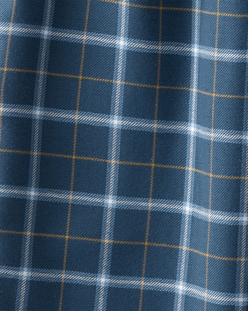 Kid 2-Piece Plaid Loose Fit Coat-Style Pyjamas, 