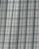 Boys 2-Piece Plaid Pyjama Bottoms - Blue/Grey, image 3 of 4 slides