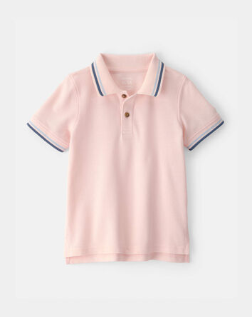 Toddler Boy Polo Shirt - Pink, 
