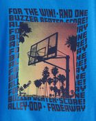Boys Basketball Long-Sleeve Graphic Tee - Blue, image 2 of 3 slides