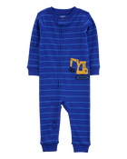 Toddler 1-Piece Construction 100% Snug Fit Cotton Footie Pyjamas, image 1 of 4 slides