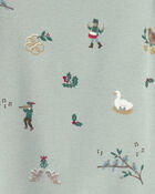 B&eacute;b&eacute; - Pyjama 2 pi&egrave;ces en coton biologique au motif des 12 jours de No&euml;l, image 3 sur 3 diapositives