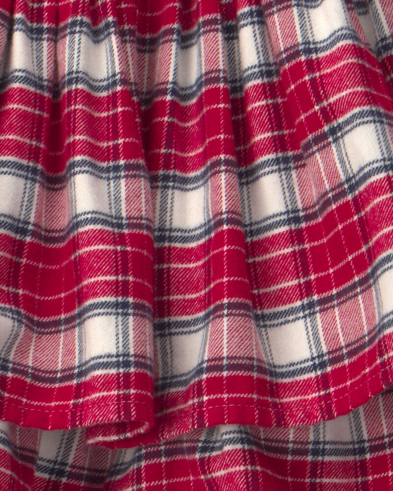 Toddler Girl Organic Cotton Flannel Skirt, image 2 of 4 slides