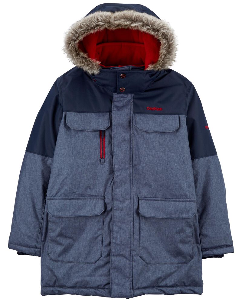 Heavyweight Parka With Detachable Hood, image 1 of 3 slides