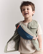 Toddler Zip-Up Vest - Olive, image 4 of 8 slides
