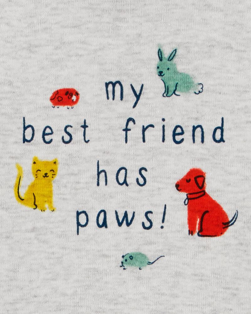 Baby My Best Friend Has Paws Original Bodysuit, image 2 of 3 slides